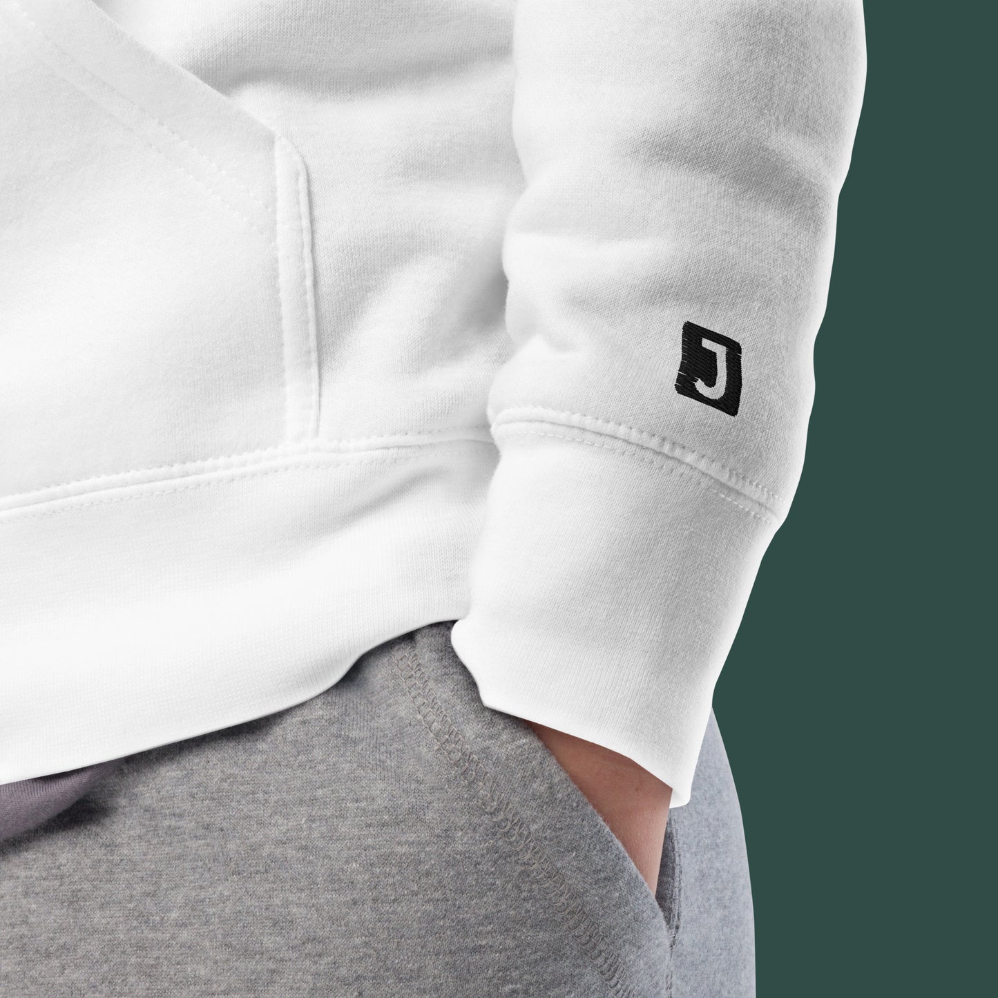 sleeve cloeup of Liberty’s Lament Unisex Premium Hoodie | Cotton Heritage