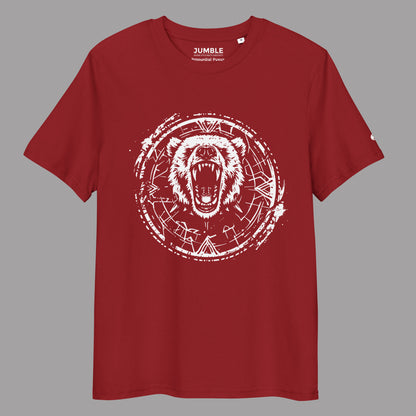 burgundy Primordial Power Premium Unisex organic cotton t-shirt