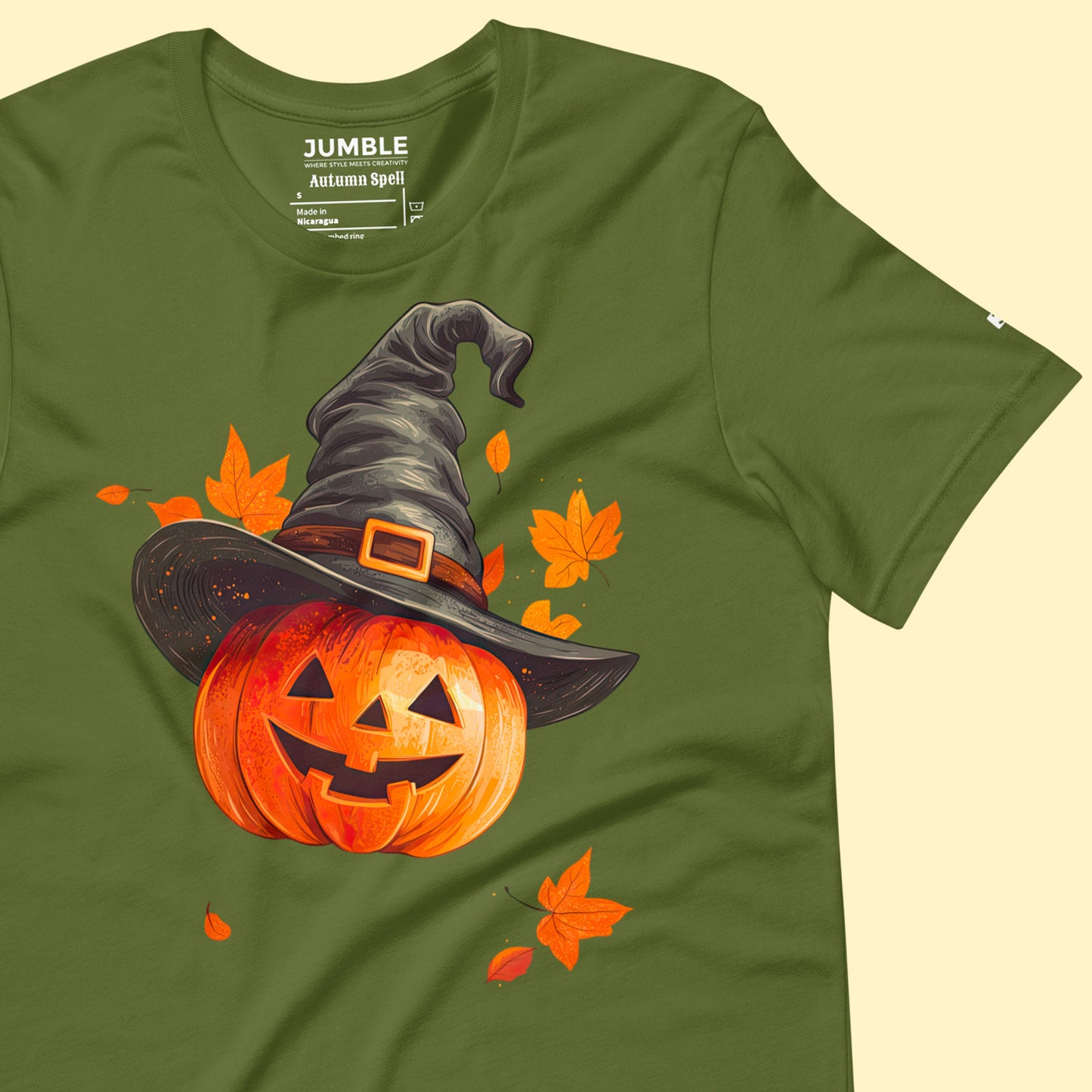 wrinkled olive Autumn Spell Unisex t-shirt