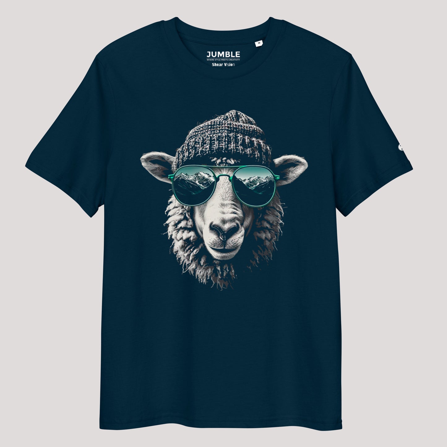 french navy Shear vision Premium Unisex organic cotton t-shirt