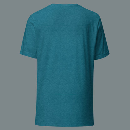 back view of deep teal Marine Titan Unisex t-shirt