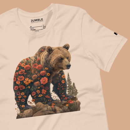 wrinkled soft cream Wildflowered Bruin Unisex t-shirt