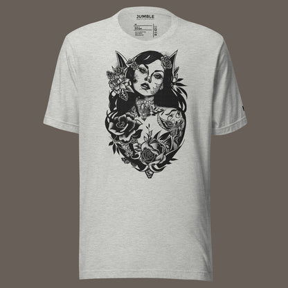 athletic heather La Dama del Jardín Unisex t-shirt