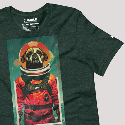 wrinkled heather green dark grey heather Galaxy Guardian Unisex t-shirt