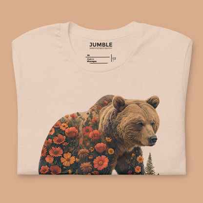 folded soft cream Wildflowered Bruin Unisex t-shirt