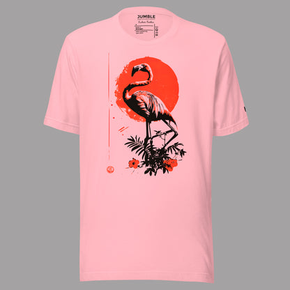 pink Fuchsia Feather Unisex t-shirt 