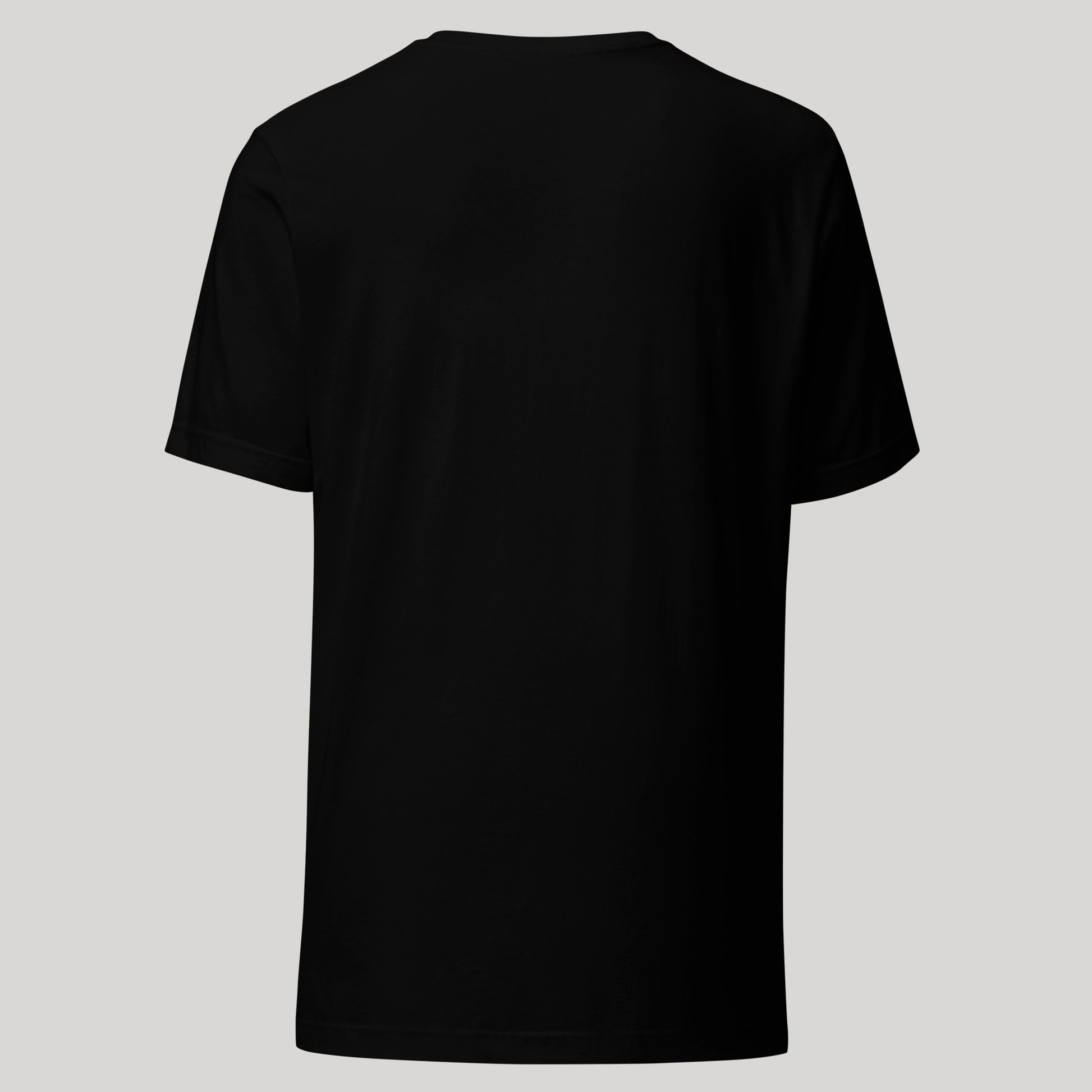 back view of black Skullscape Unisex t-shirt