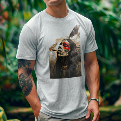 male model wearing a Smoke Signals Unisex t-shirt