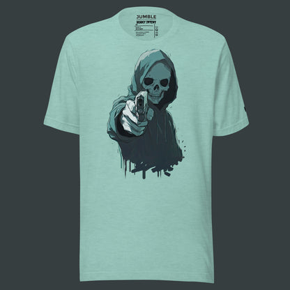 Dusty Blue Deadly Intent Unisex t-shirt 