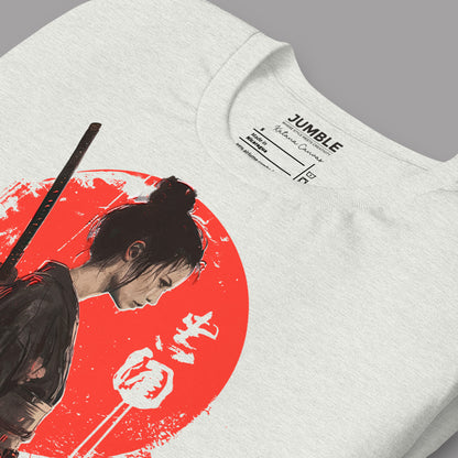 folded Katana Canvas Unisex t-shirt in ash