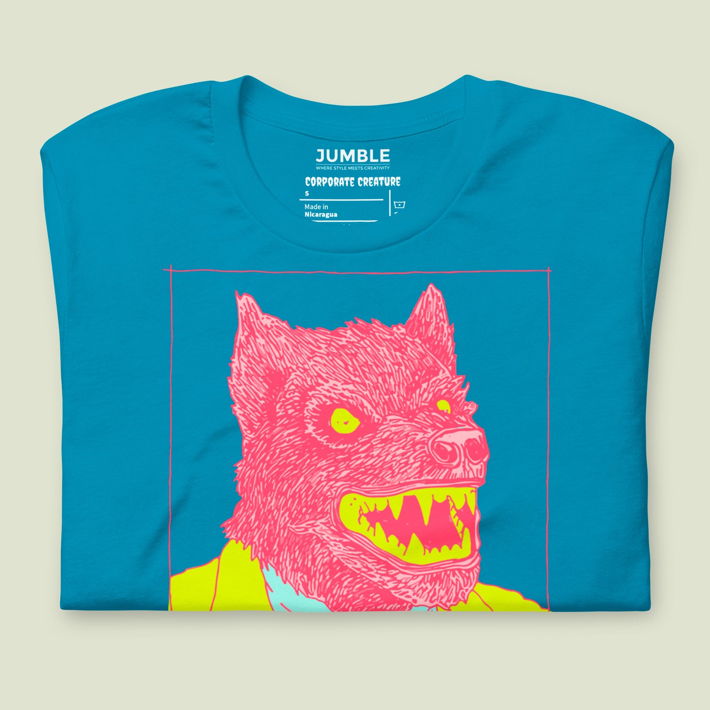 folded Corporate Creature Unisex t-shirt