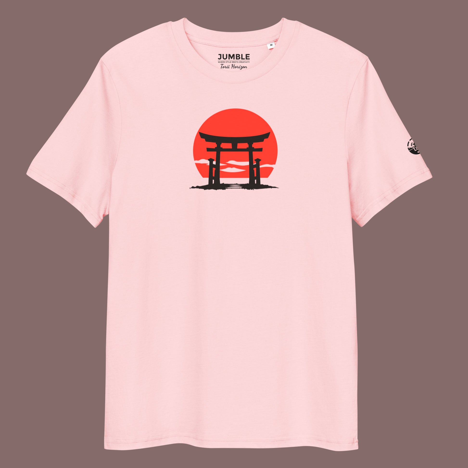 pink Torii Horizon Premium Unisex organic cotton t-shirt