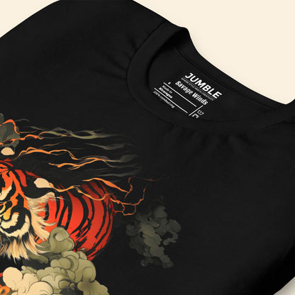 closeup of Savage Winds Unisex t-shirt