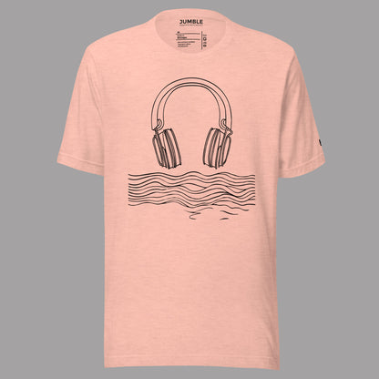 heather prism peach Tidal Beat Unisex t-shirt