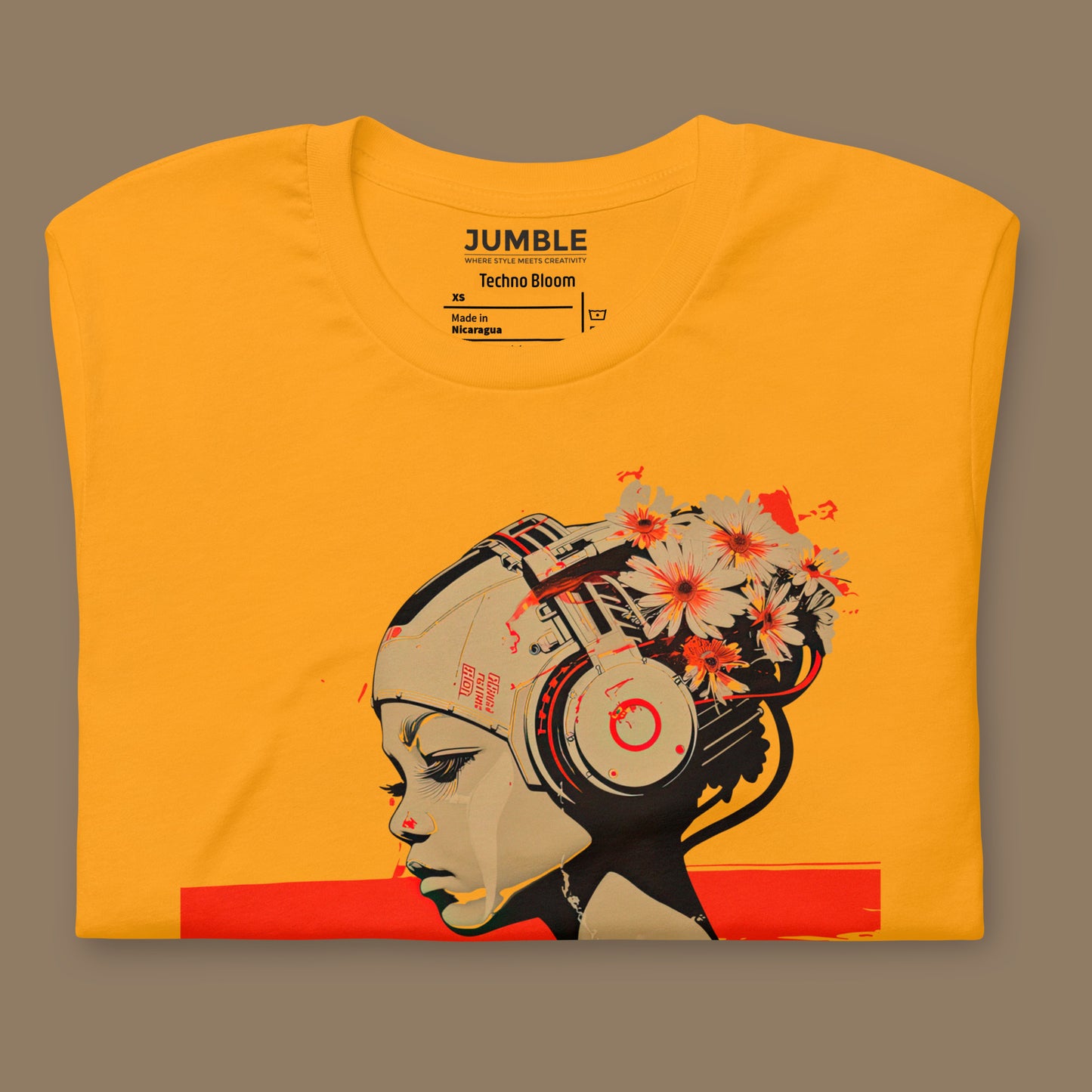 Techno Bloom Unisex t-shirt