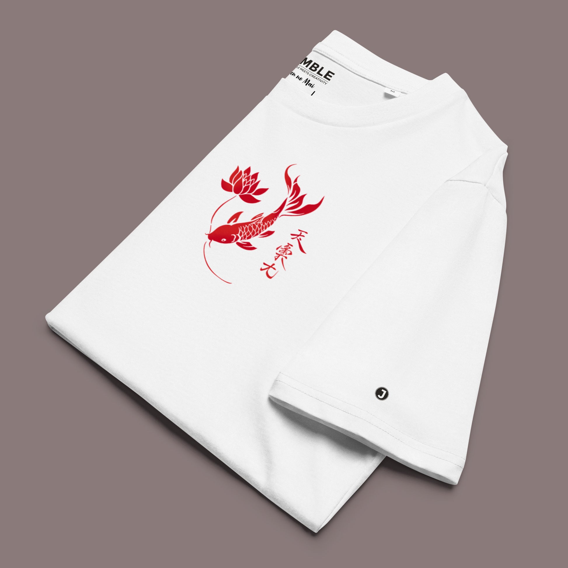 folded white Steampunk Spectre Premium Unisex organic cotton t-shirt