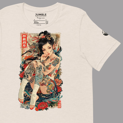 closeup of art on sort cream Irezumi Unisex T-Shirt