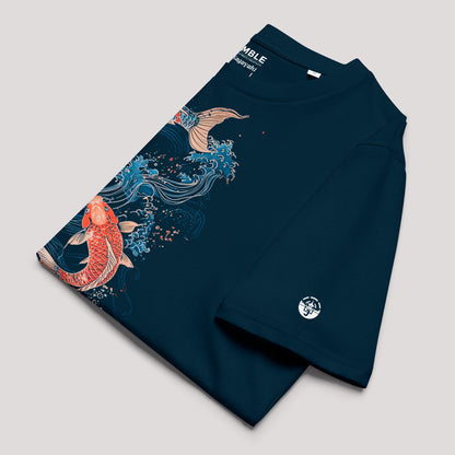 folded Koi Kagayaki Premium Unisex organic cotton t-shirt