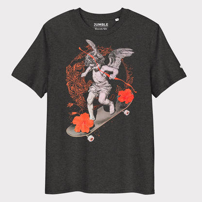 dark heather grey Heavenly Ride Premium Unisex organic cotton t-shirt