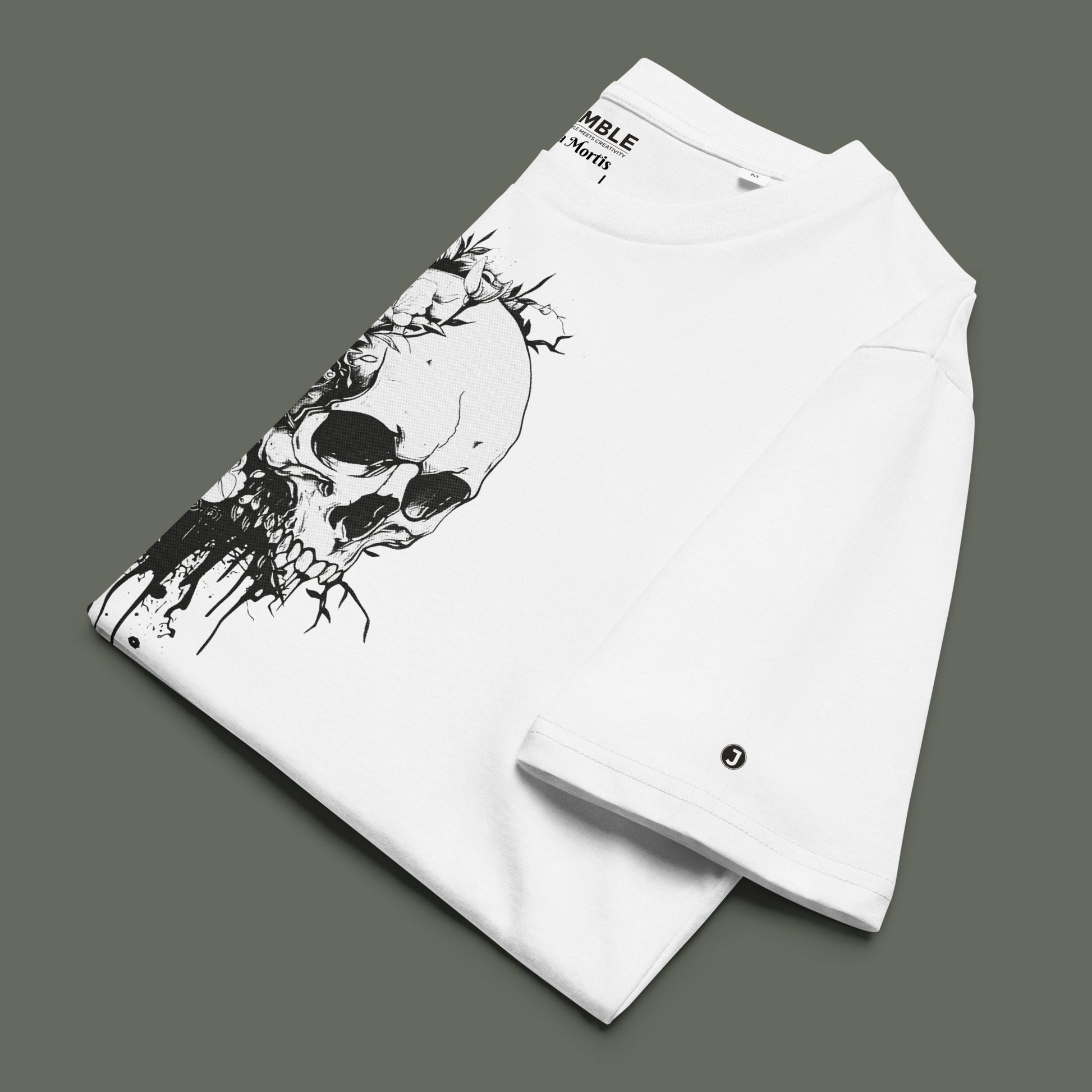 folded Vita Mortis Premium Unisex organic cotton t-shirt