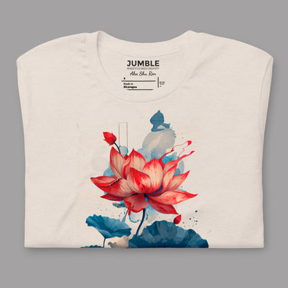 folded heather dust Aka Shu Ren Unisex t-shirt