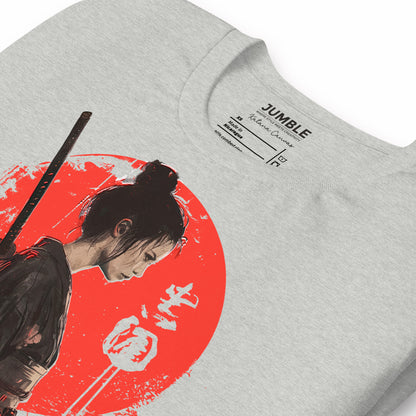 folded Katana Canvas Unisex t-shirt in athletic heather