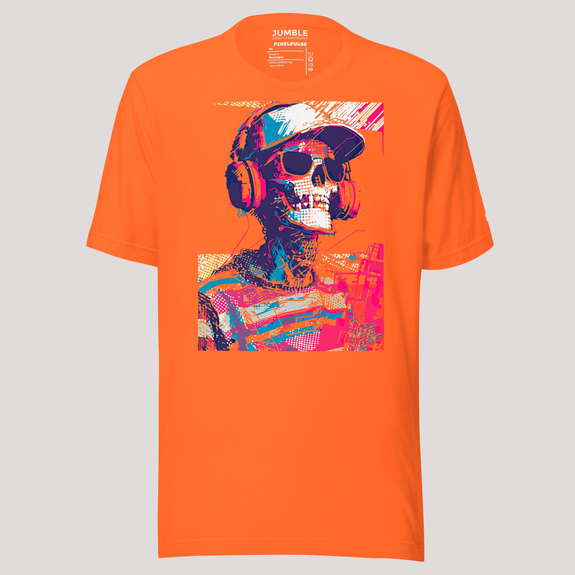 orange PixelPulse Unisex t-shirt