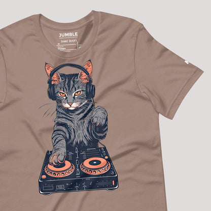 wrinkled Tabby Tracks Unisex t-shirt