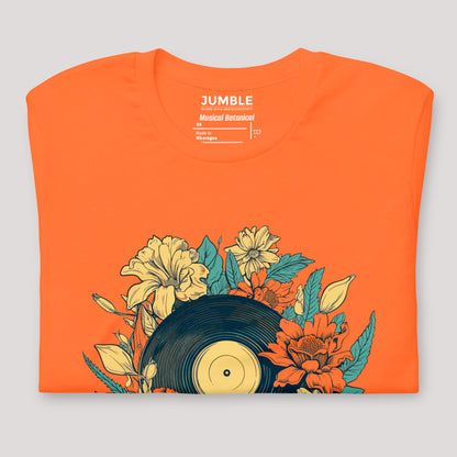 folded Musical Botanical Unisex t-shirt