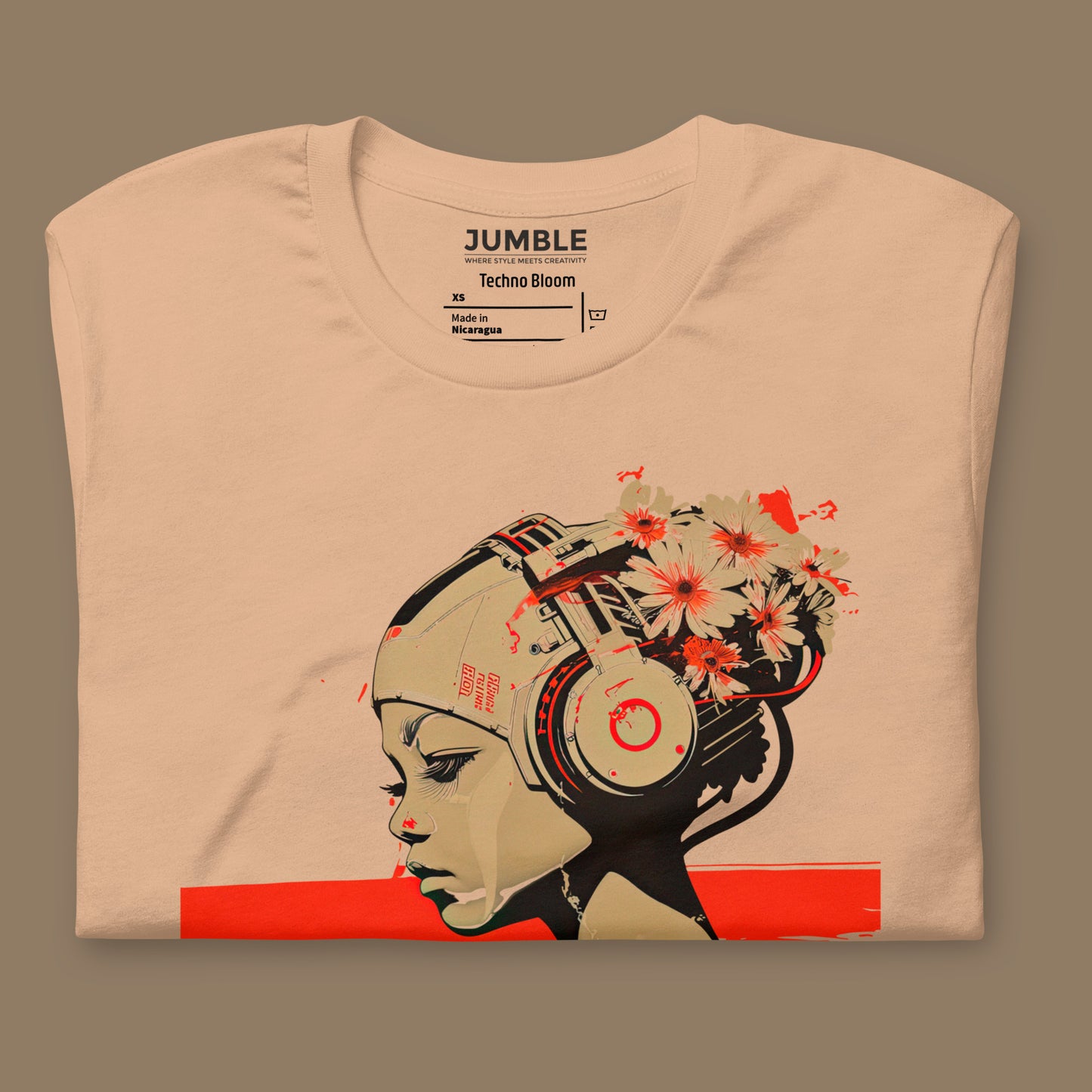Techno Bloom Unisex t-shirt