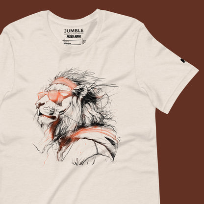 wrinkled Fresh Mane Unisex t-shirt