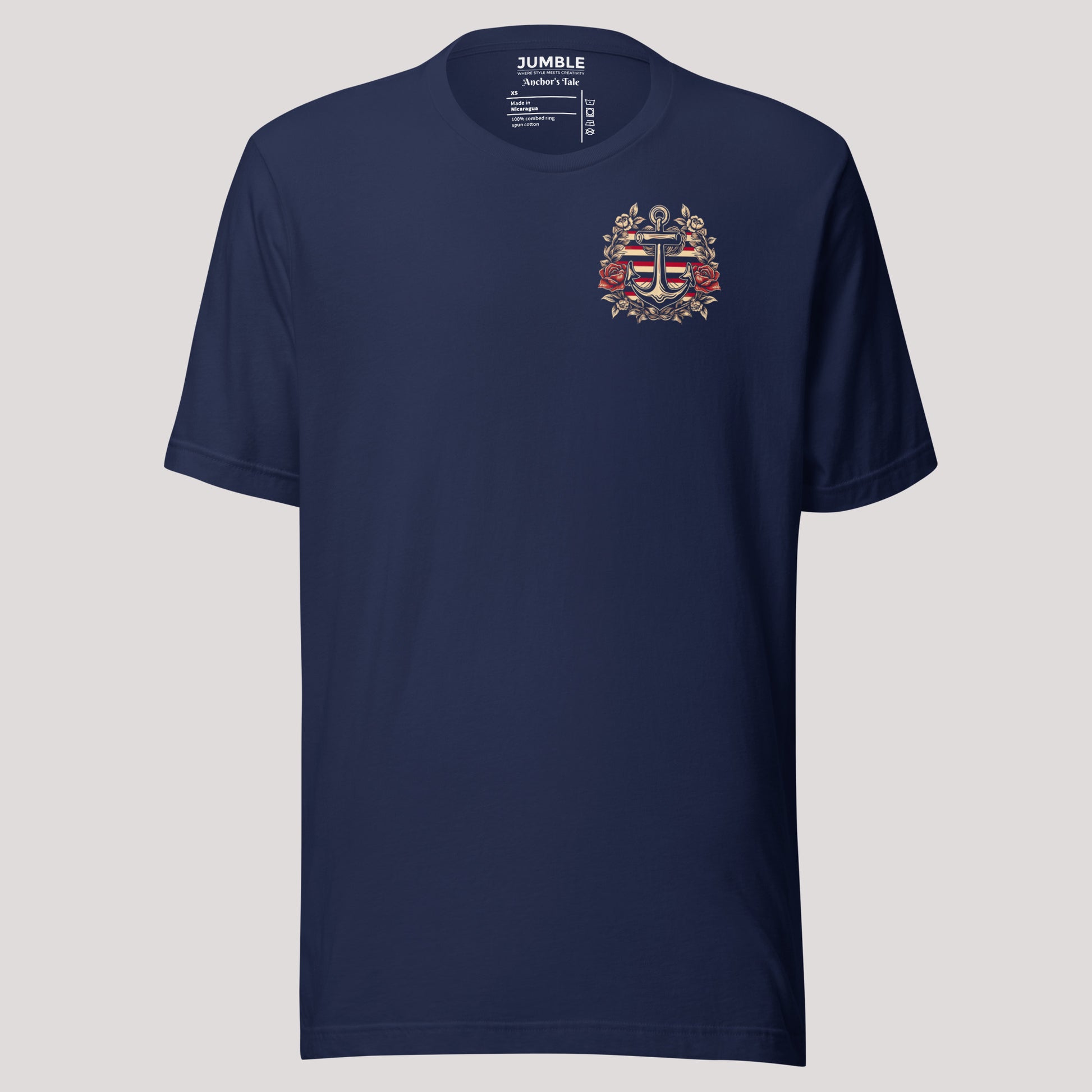 Navy Anchor's Tale Unisex t-shirt