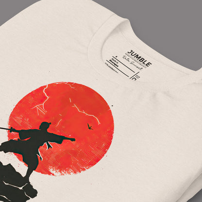 closeup of folded desert dust Kata Sun Unisex t-shirt