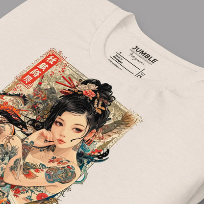 closeup of folded sort cream Irezumi Unisex T-Shirt