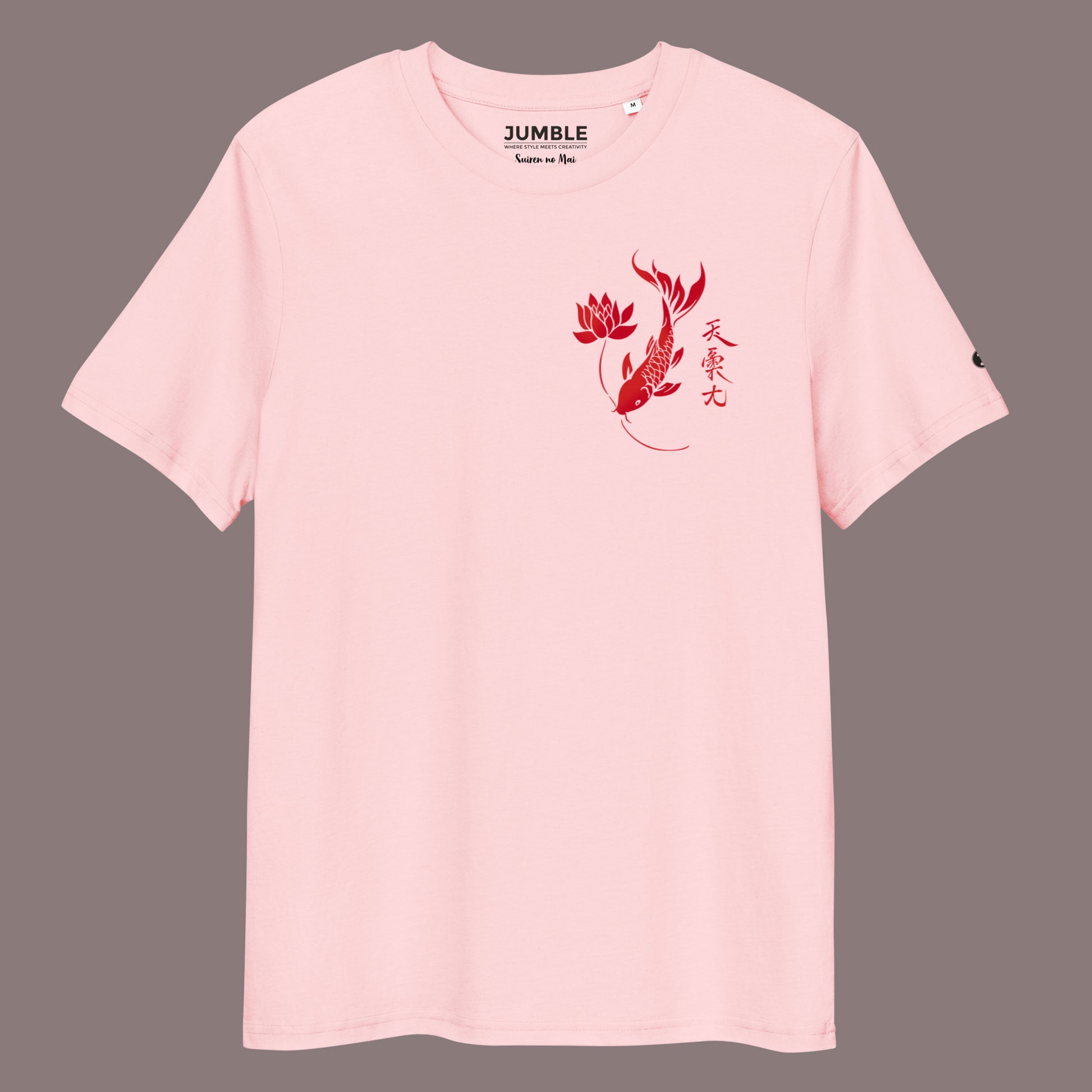 cotton pink Steampunk Spectre Premium Unisex organic cotton t-shirt