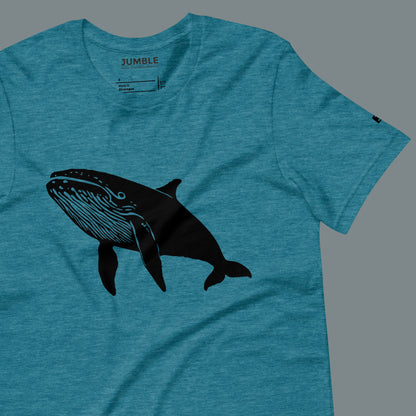 wrinkled deep teal Marine Titan Unisex t-shirt