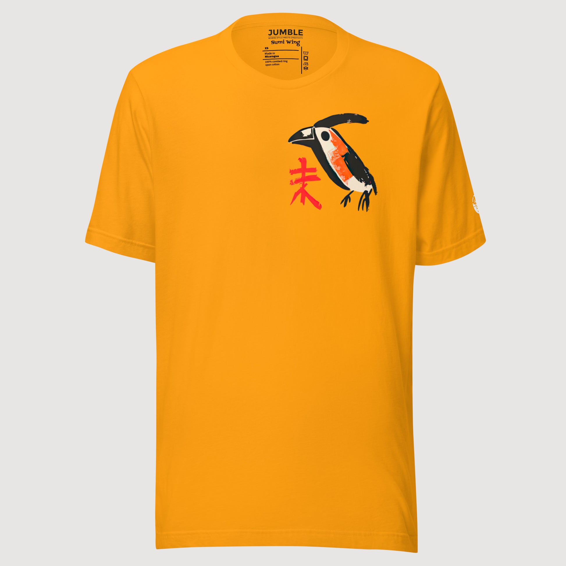 mustard Sumi Wing Unisex t-shirt