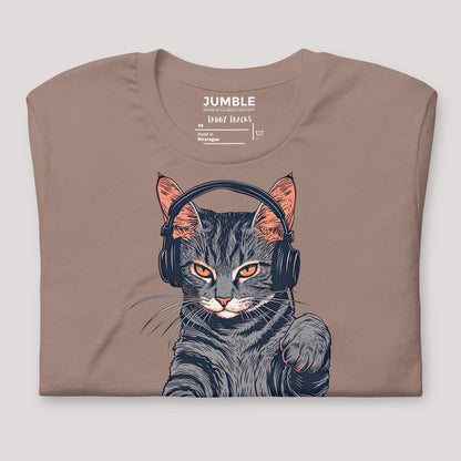 folded Tabby Tracks Unisex t-shirt