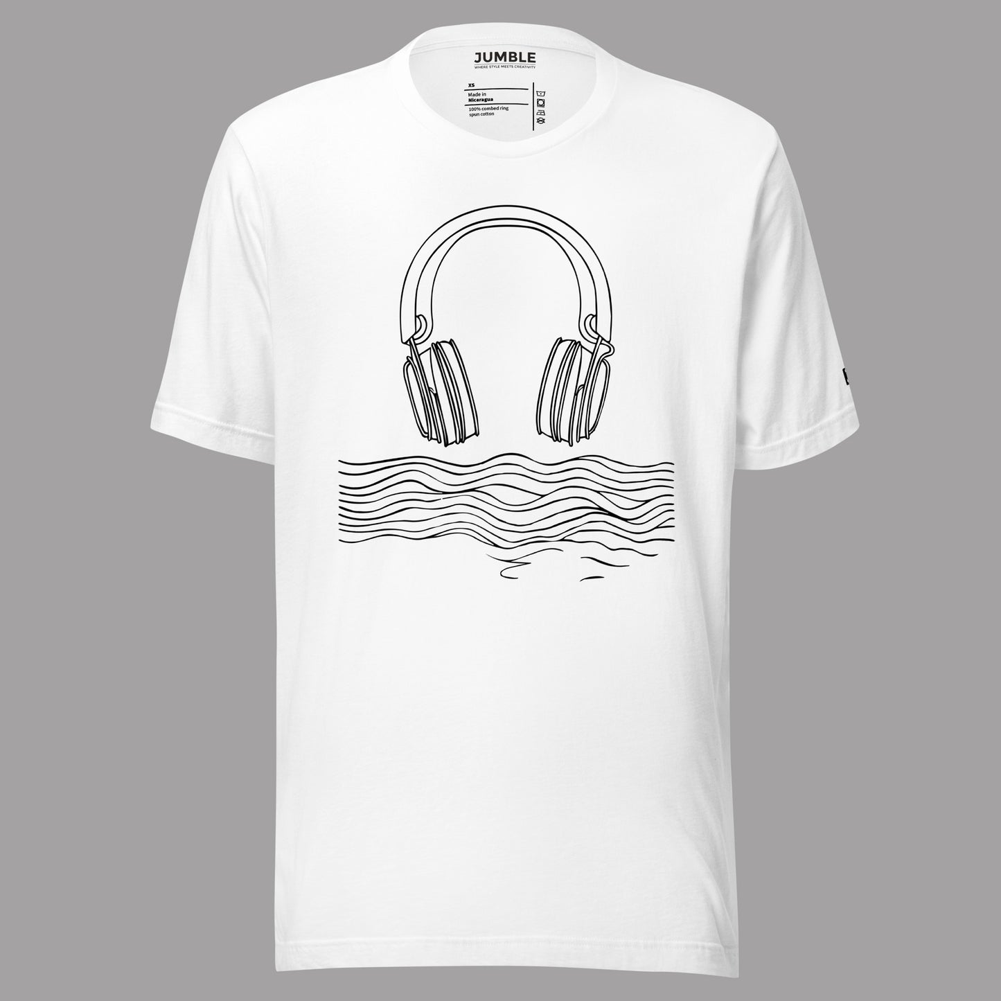 white Tidal Beat Unisex t-shirt