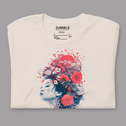 folded heather dust  Miryoku Unisex t-shirt