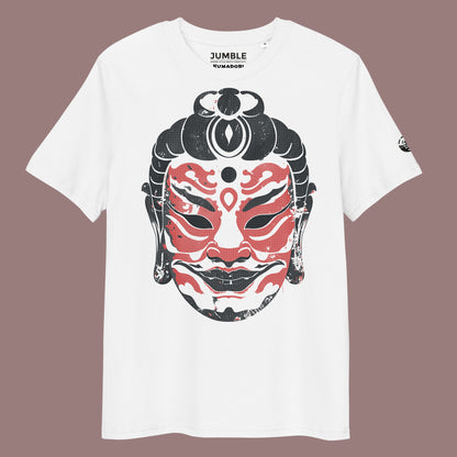 white Kumadori Premium Unisex organic cotton t-shirt