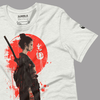 wrinkled ash Katana Canvas Unisex t-shirt