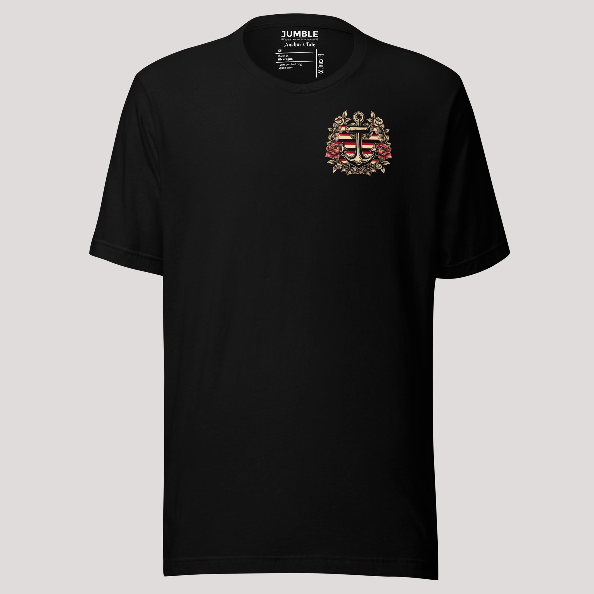 black Anchor's Tale Unisex t-shirt