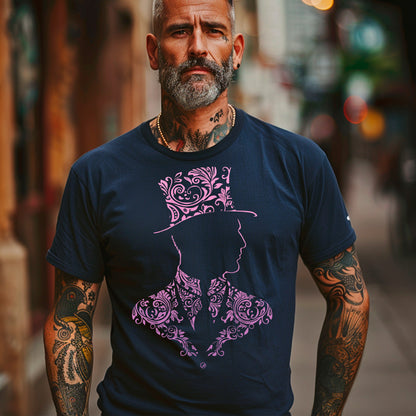 model wearing Dandy Gent Society Premium Unisex organic cotton t-shirt