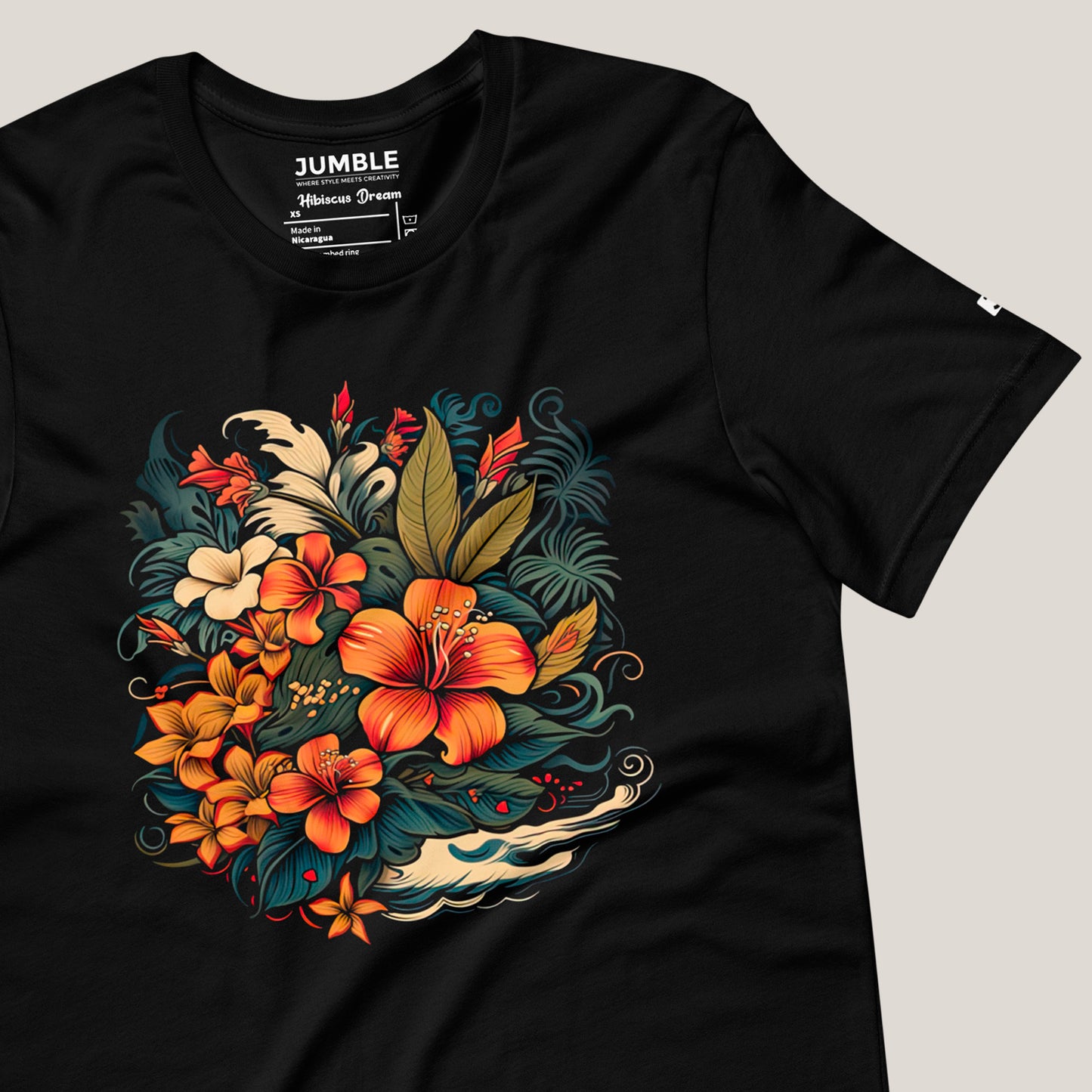 wrinkled Hibiscus Dream Unisex t-shirt