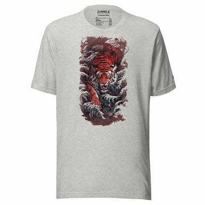 Athletic Heather Crimson Roar Unisex t-shirt