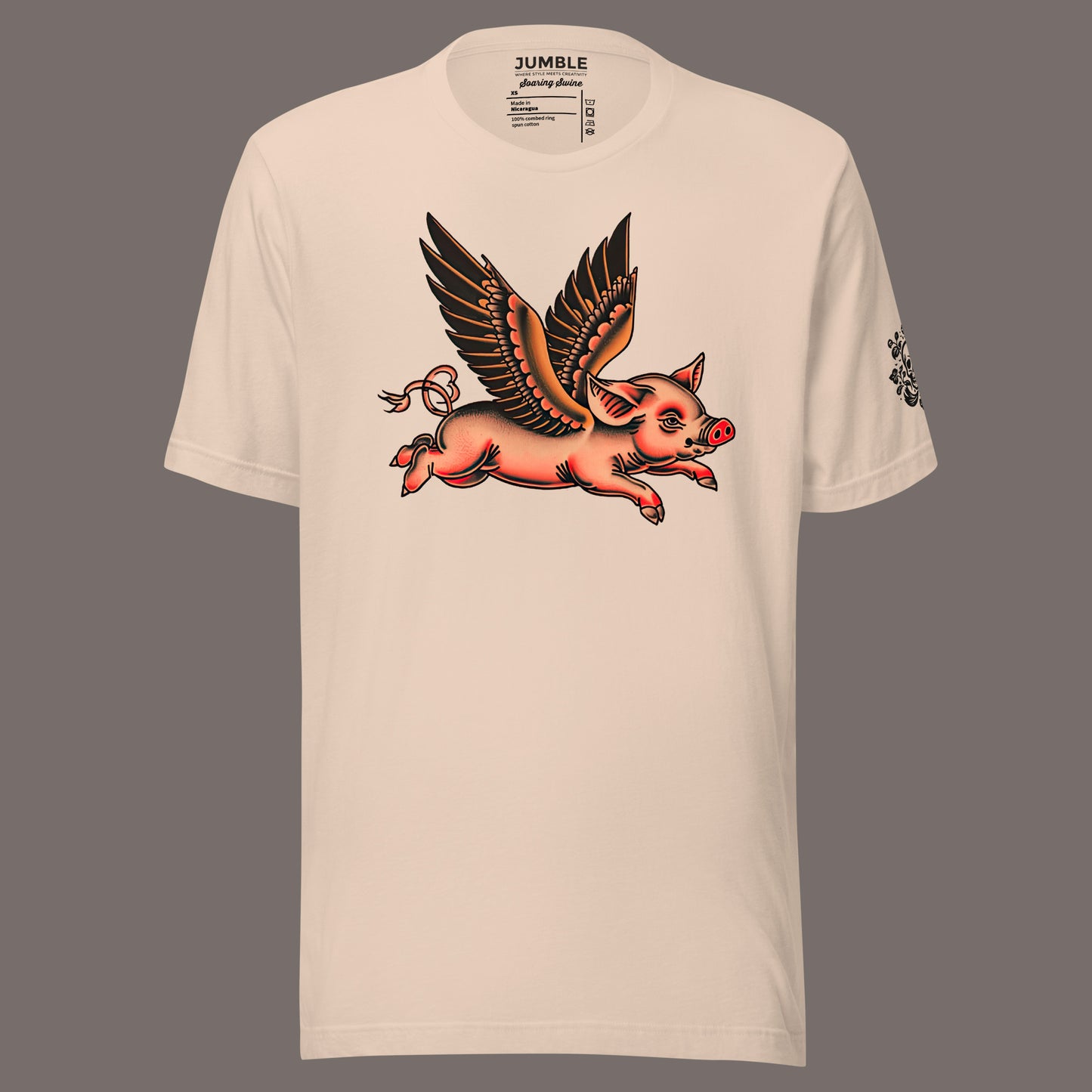 soft cream Soaring Swine Unisex t-shirt