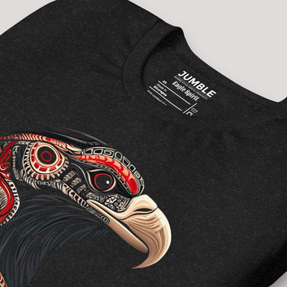 closeup of folds Eagle Spirit Unisex t-shirt