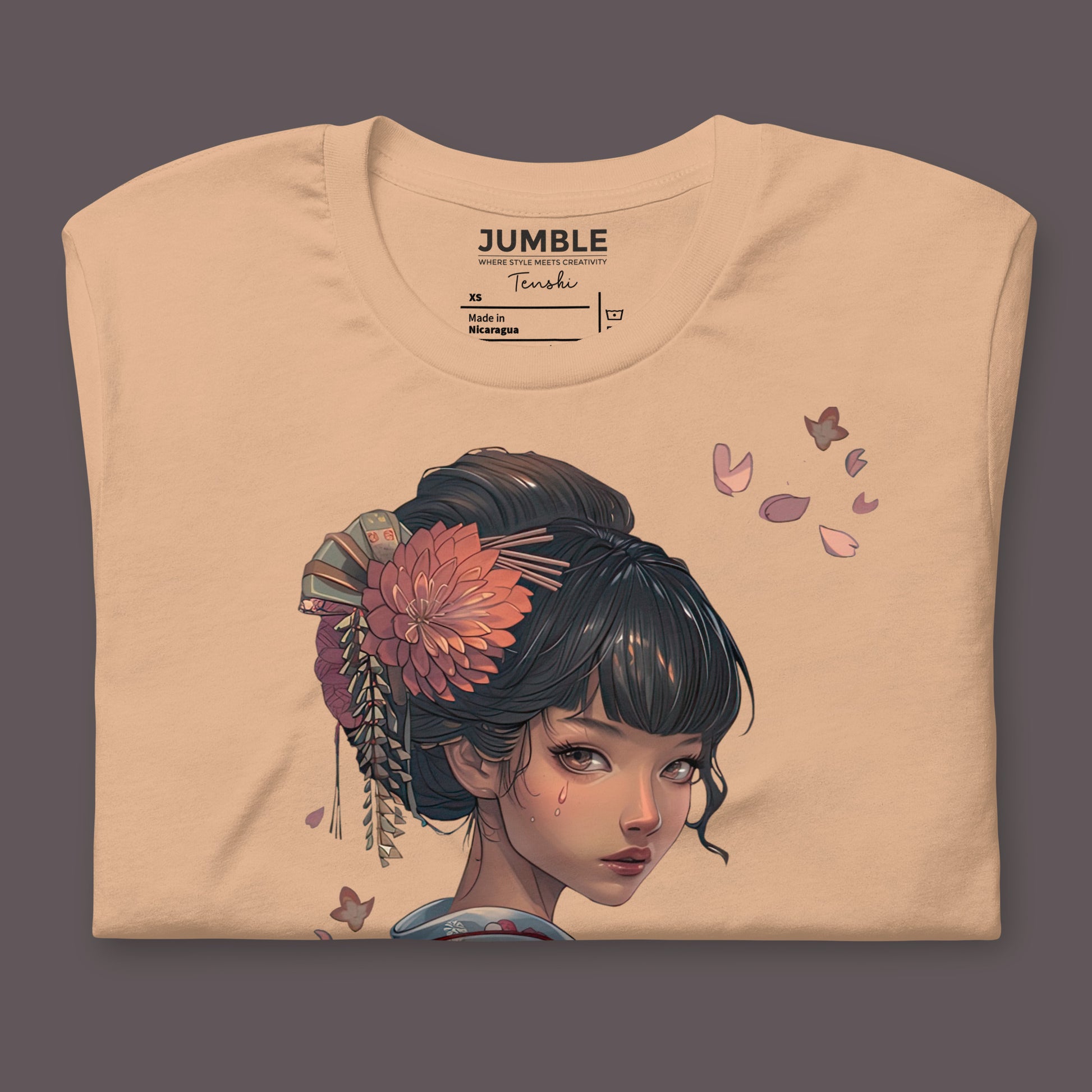 folded tan Tenshi (天使) Unisex t-shirt