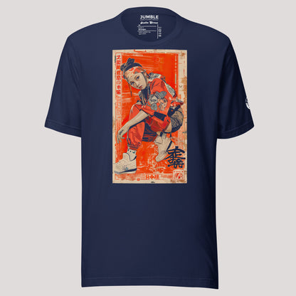 Osaka Street Unisex t-shirt in navy